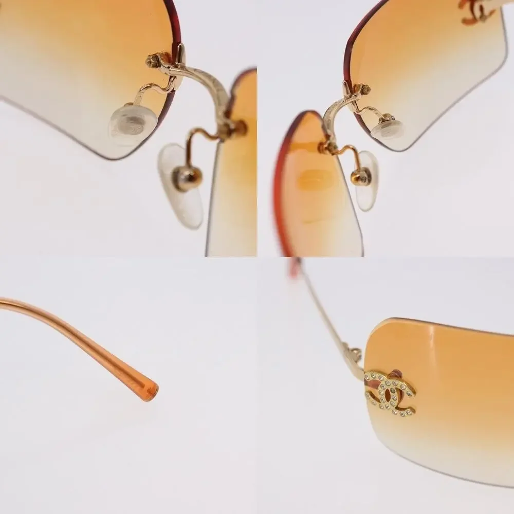Chanel CC Metal Sunglasses Gold